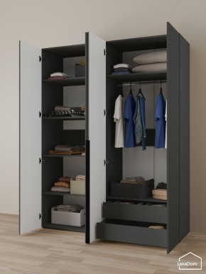 Шкаф Linnea MHR-4-2 2050х1600х510 (Графит-М 11.1.25) в Талице - talica.ok-mebel.com | фото 5