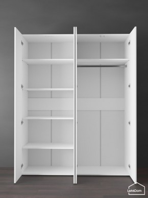 Шкаф Linnea MHR-4PO-1 2050х1600х510 (Белый-М 11.1.1) в Талице - talica.ok-mebel.com | фото 4