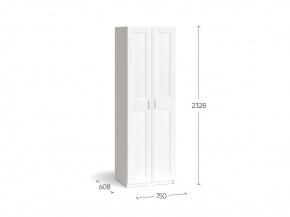 Шкаф МАКС двухдверный, цвет белый в Талице - talica.ok-mebel.com | фото 3