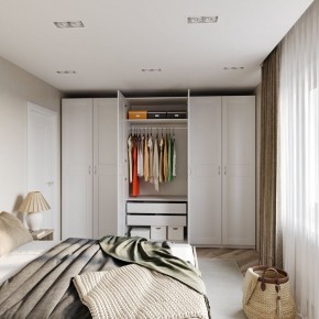 Шкаф МАКС двухдверный, цвет белый в Талице - talica.ok-mebel.com | фото 4