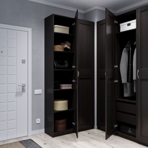 Шкаф МАКС однодверный узкий, цвет Дуб Венге в Талице - talica.ok-mebel.com | фото 4