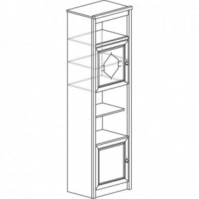 Шкаф многоцелевой №663 "Флоренция" Дуб оксфорд в Талице - talica.ok-mebel.com | фото 2