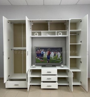 Шкаф настенный "Сандра" 1300 (Белый лофт) в Талице - talica.ok-mebel.com | фото 2