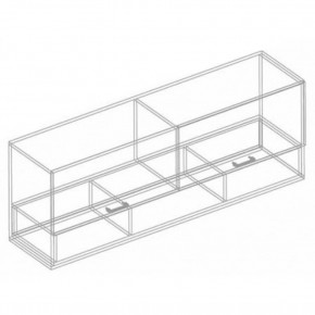 Шкаф настенный "Сандра" 1300 (Белый лофт) в Талице - talica.ok-mebel.com | фото 4