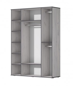 Шкаф Норден 1600 (Дуб Крафт Белый) в Талице - talica.ok-mebel.com | фото 2