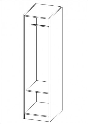 Шкаф ОРИОН однодверный, цвет Дуб Венге в Талице - talica.ok-mebel.com | фото 2