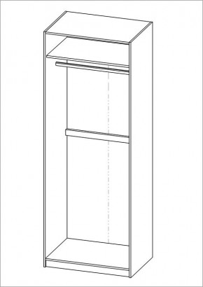 Шкаф ПЕГАС двухдверный, цвет белый в Талице - talica.ok-mebel.com | фото 3