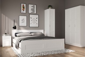 Шкаф ПЕГАС однодверный с рамочным фасадом, цвет белый в Талице - talica.ok-mebel.com | фото 4