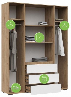 Шкаф платяной Элла в Талице - talica.ok-mebel.com | фото 4