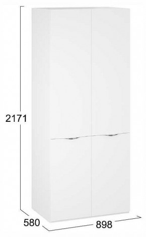 Шкаф платяной Глосс СМ-319.07.003 в Талице - talica.ok-mebel.com | фото 4