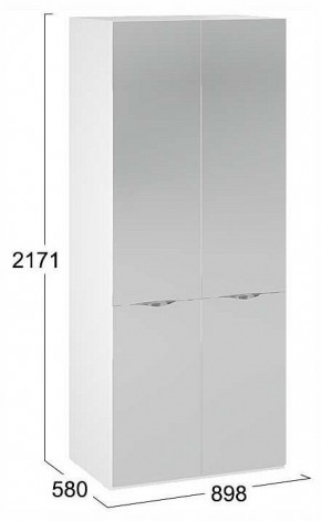 Шкаф платяной Глосс СМ-319.07.004 в Талице - talica.ok-mebel.com | фото 4