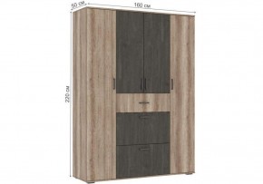 Шкаф платяной Паркинс в Талице - talica.ok-mebel.com | фото 6