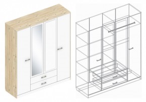 Шкаф "Милана" 4-х створчатый в Талице - talica.ok-mebel.com | фото 3