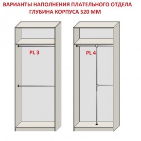 Шкаф распашной серия «ЗЕВС» (PL3/С1/PL2) Серый камень/Небраска натуральный в Талице - talica.ok-mebel.com | фото 10