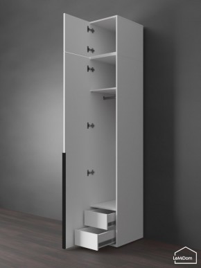 Шкаф с антресолью Linnea MHR-1A-3 2450х400х510 (Белый-М 11.1.2) в Талице - talica.ok-mebel.com | фото 6