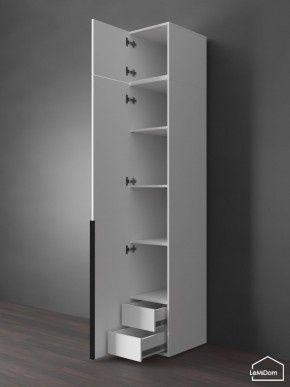 Шкаф с антресолью Linnea MHR-1A-4 2450х400х510 (Белый-М 11.1.1) в Талице - talica.ok-mebel.com | фото 5