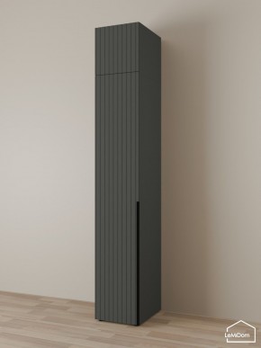 Шкаф с антресолью Linnea MHR-1A-4 2450х400х510 (Графит-М 11.1.25) в Талице - talica.ok-mebel.com | фото
