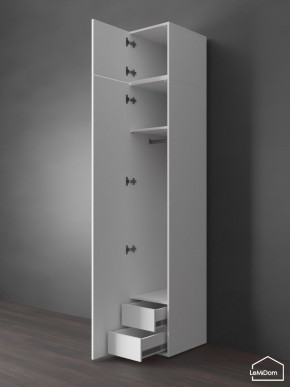 Шкаф с антресолью Linnea MHR-1POA-3 2450х400х510 (Белый-М 11.1.1) в Талице - talica.ok-mebel.com | фото 6