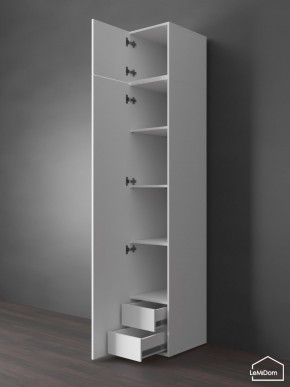 Шкаф с антресолью Linnea MHR-1POA-4 2450х400х510 (Белый-М 11.1.1) в Талице - talica.ok-mebel.com | фото 5