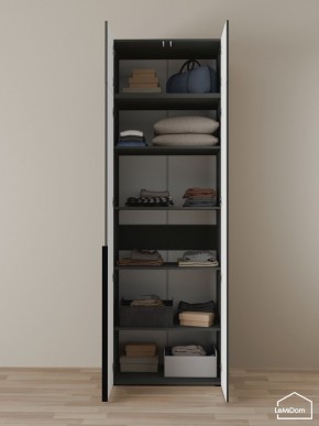 Шкаф с антресолью Linnea MHR-2A-2 2450х800х510 (Графит-М 11.1.25) в Талице - talica.ok-mebel.com | фото 4