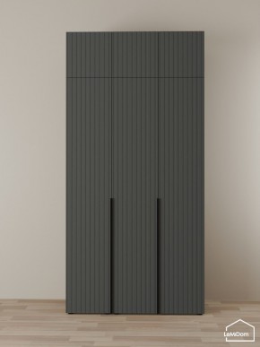 Шкаф с антресолью Linnea MHR-3A-2 2450х1200х510 (Графит-М 11.1.25) в Талице - talica.ok-mebel.com | фото