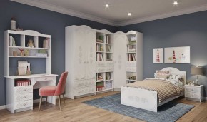 KI-KI СД450.1 Стеллаж 450 с ящ (белый/белое дерево) в Талице - talica.ok-mebel.com | фото 5