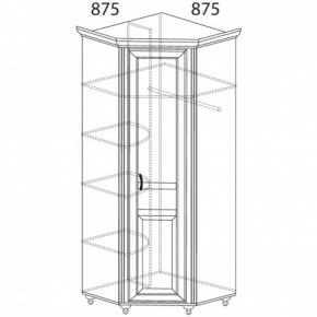 Шкаф угловой №862 "Ралли" (Угол 875*875) в Талице - talica.ok-mebel.com | фото 2