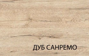 Шкаф-витрина 1D1V OSKAR , цвет дуб Санремо в Талице - talica.ok-mebel.com | фото 3