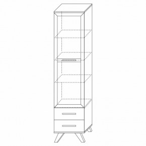 Шкаф-витрина 450 Вега Скандинавия в Талице - talica.ok-mebel.com | фото 7