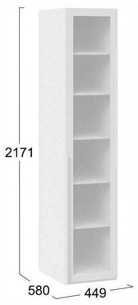 Шкаф-витрина Порто СМ-393.07.008 в Талице - talica.ok-mebel.com | фото 3