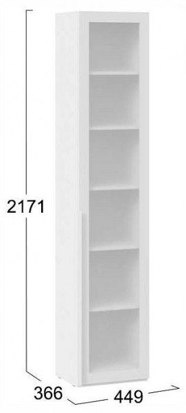 Шкаф-витрина Порто СМ-393.07.213 в Талице - talica.ok-mebel.com | фото 4