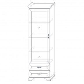 Шкаф-витрина Сиена в Талице - talica.ok-mebel.com | фото 12