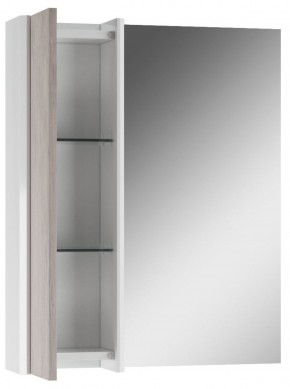Шкаф-зеркало Uno 60 Дуб серый левый/правый Домино (DU1503HZ) в Талице - talica.ok-mebel.com | фото 3