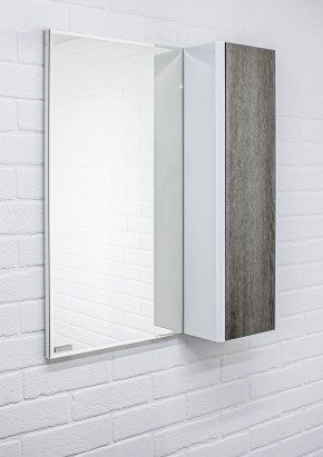 Шкаф-зеркало Uno 60 Дуб серый левый/правый Домино (DU1503HZ) в Талице - talica.ok-mebel.com | фото 9