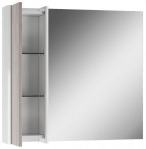 Шкаф-зеркало Uno 80 Дуб серый левый/правый Домино (DU1504HZ) в Талице - talica.ok-mebel.com | фото 4
