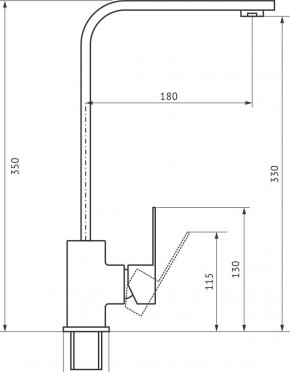 Смеситель MS-012 в Талице - talica.ok-mebel.com | фото 2