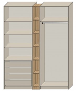 Спальня Серый камень + Кровать (серии «ГЕСТИЯ») в Талице - talica.ok-mebel.com | фото 7