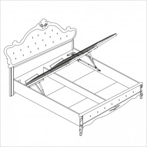 Спальня Мишель 4-х ств 1600 (белый матовый/экокожа) в Талице - talica.ok-mebel.com | фото 4