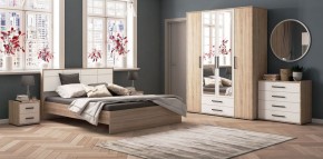 Спальня Соната Тумба прикроватная (дуб сонома/белый) в Талице - talica.ok-mebel.com | фото 3