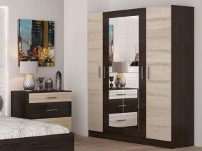 Спальный гарнитур Леси + 4-х створчатый шкаф в Талице - talica.ok-mebel.com | фото 4