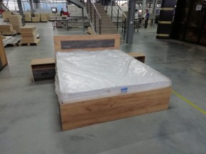 МСП-1 Кровать двойная универсальная 1600 с основанием (Дуб золотой/Камень темный) в Талице - talica.ok-mebel.com | фото 8