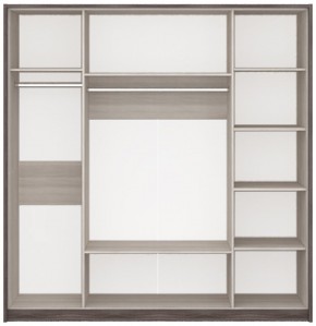 Спальный гарнитур Николь (модульный) в Талице - talica.ok-mebel.com | фото 9