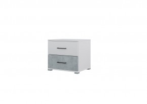 Спальный гарнитур NOVA (модульный) белый/бетон в Талице - talica.ok-mebel.com | фото 3