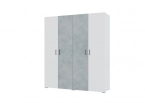 Спальный гарнитур NOVA (модульный) белый/бетон в Талице - talica.ok-mebel.com | фото 5
