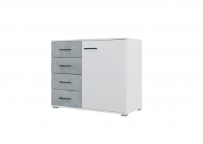 Спальный гарнитур NOVA (модульный) белый/бетон в Талице - talica.ok-mebel.com | фото 7
