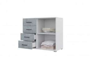 Спальный гарнитур NOVA (модульный) белый/бетон в Талице - talica.ok-mebel.com | фото 8