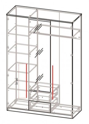 Спальный гарнитур Роксана (модульный) ЯШС в Талице - talica.ok-mebel.com | фото 5