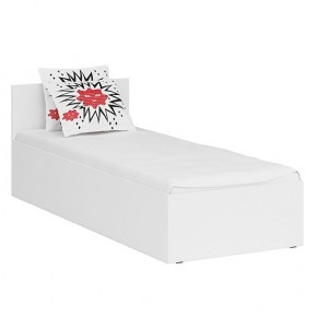 Стандарт Кровать 0800, цвет белый, ШхГхВ 83,5х203,5х70 см., сп.м. 800х2000 мм., без матраса, основание есть в Талице - talica.ok-mebel.com | фото