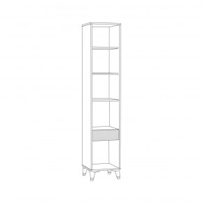 Стеллаж 13.145 Миндаль в Талице - talica.ok-mebel.com | фото 3