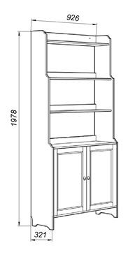 Стеллаж 20 Вествик, массив сосны, цвет белый в Талице - talica.ok-mebel.com | фото 2
